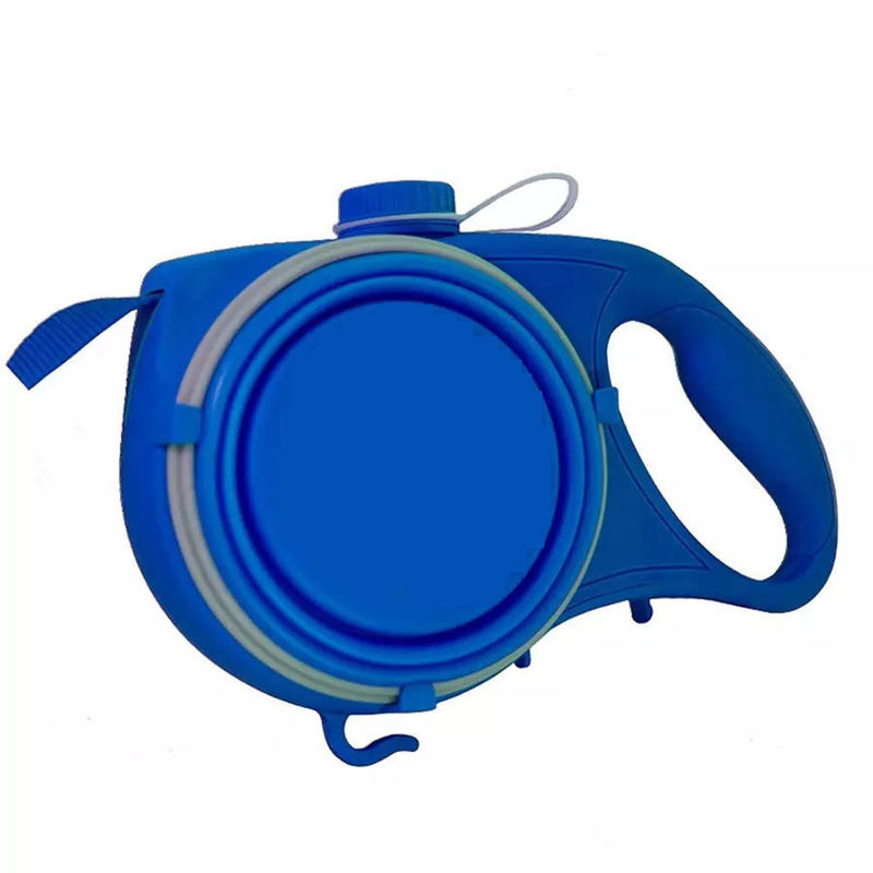 5 TRONG 1 Nylon Dog Leash Bình nước di động cho chó với bát có thể thu gọn Bộ phân phối túi đựng đồ cho chó