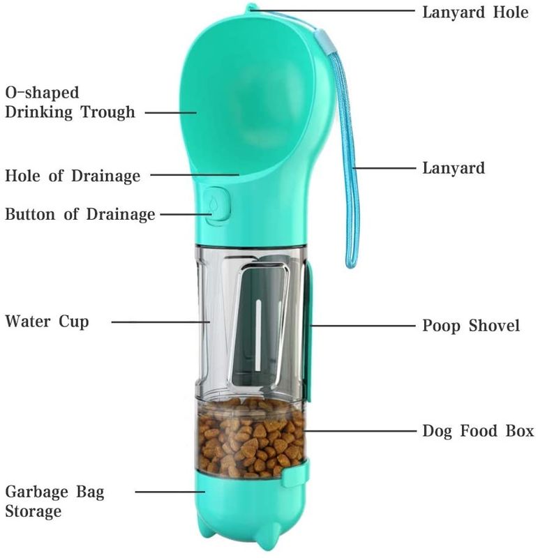 Bình nước di động 4 trong 1 đa chức năng 300ML dành cho việc đi dạo và du lịch
