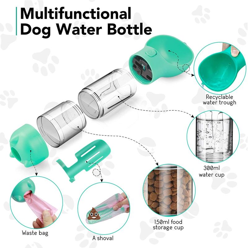 Bình nước di động 4 trong 1 đa chức năng 300ML dành cho việc đi dạo và du lịch
