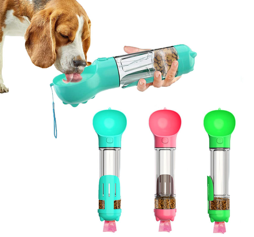 Hallupets Bình nước di động cho chó chống rò rỉ 4 trong 1 cho cốc kết hợp uống và ăn