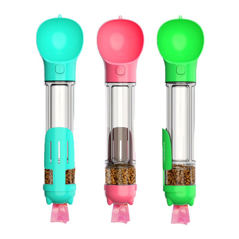Hallupets Bình nước di động cho chó chống rò rỉ 4 trong 1 cho cốc kết hợp uống và ăn