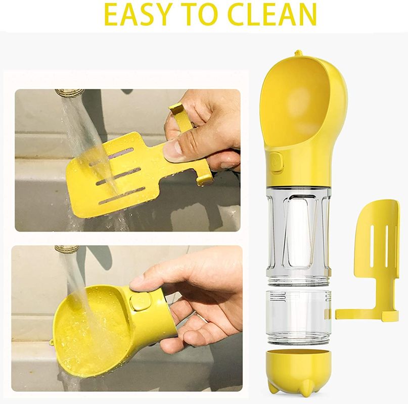 Hallupets Bình nước di động cho chó chống rò rỉ 4 trong 1 cho cốc kết hợp uống và ăn