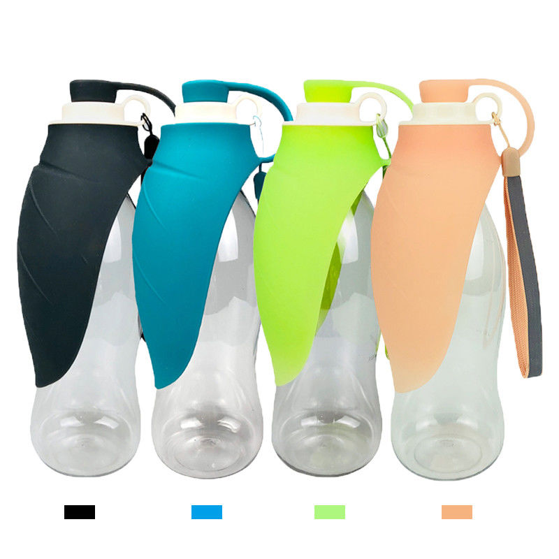 Bình nước cho chó silicon di động với bát có thể gập lại
