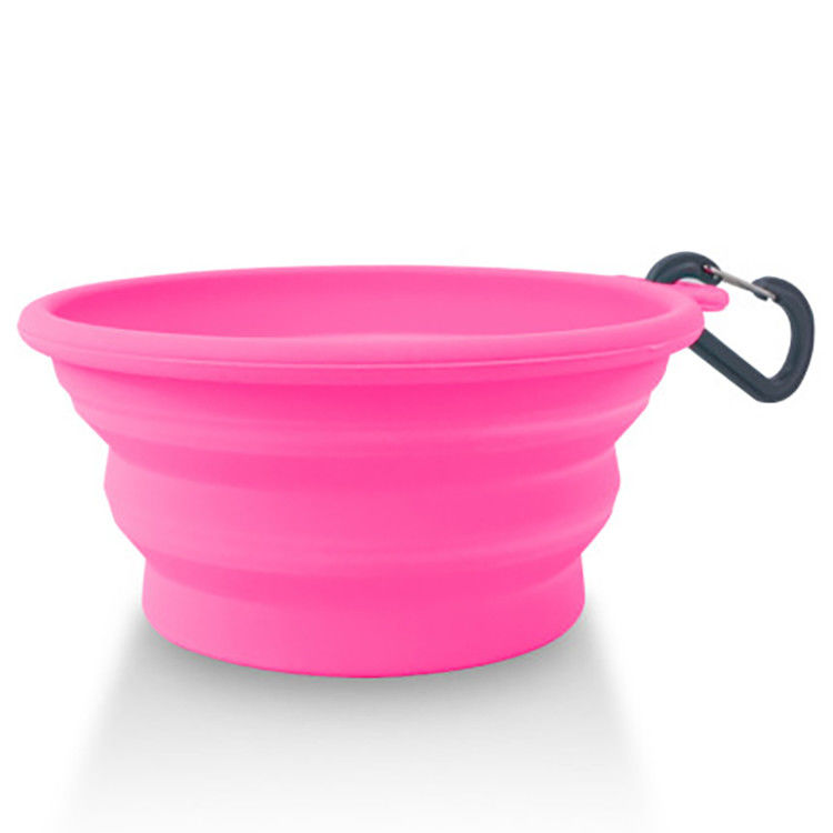 365ml 685ml Bình nước cho chó có thể gập lại bằng silicone cho các hoạt động ngoài trời