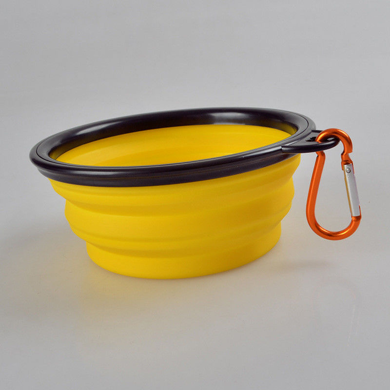 Bát ăn cho chó bằng silicon có thể gập lại đầy màu sắc nhẹ để huấn luyện ngoài trời Bát ăn cho chó con
