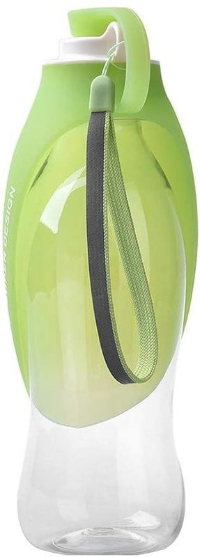 Hallupets Silicone Dog Chai nước chống rò rỉ Di động 2 trong 1 Chai dành cho chó