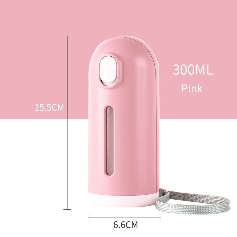 300ml 10 Oz Chai nước nhỏ cho chó du lịch có nắp trượt Đài phun nước chống rơi