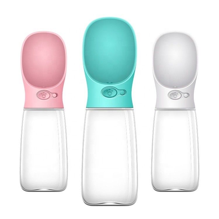 ABS PC cho chó có thể gập lại Chai nước cho vật nuôi 550ml Máy lọc nước cho thú cưng uống