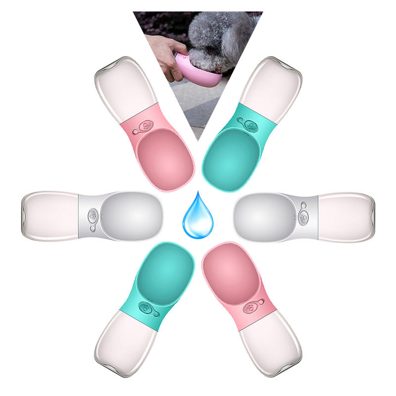 ABS PC cho chó có thể gập lại Chai nước cho vật nuôi 550ml Máy lọc nước cho thú cưng uống