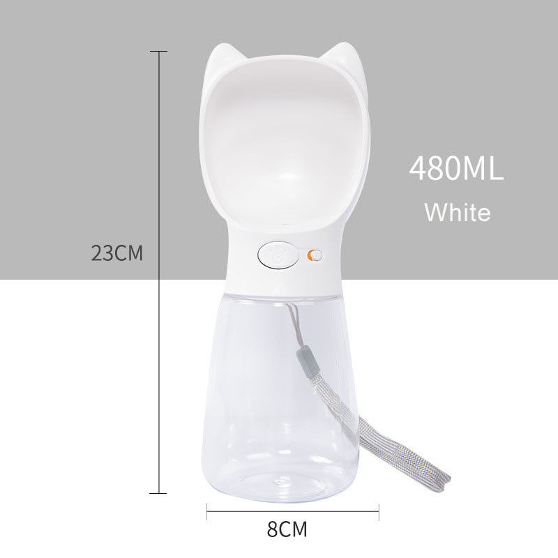 Bình nước du lịch di động 480 Ml cho chó Bulldog
