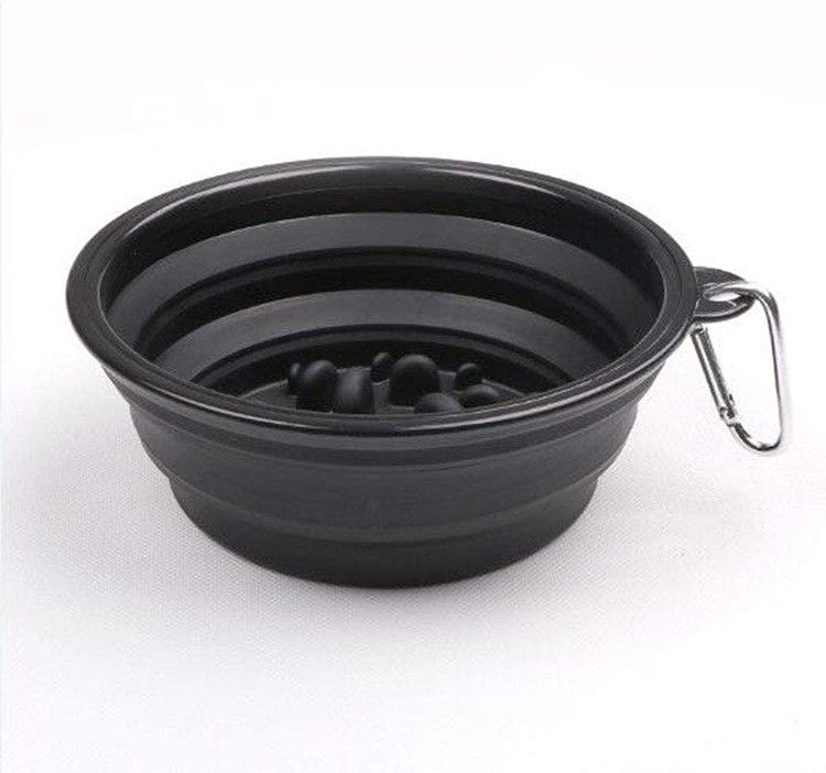 Máy cho ăn chậm di động Bát lớn cho chó có thể gập lại 35oz cho nước thực phẩm