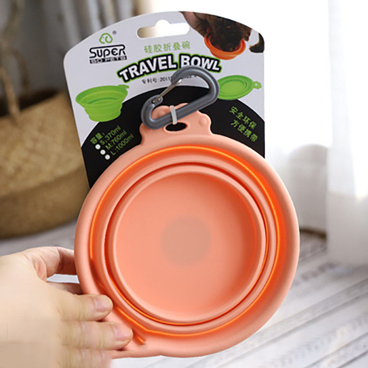 Bát cho chó bằng silicon có thể mở rộng 24oz để cho chó ăn và tưới nước khi đi du lịch