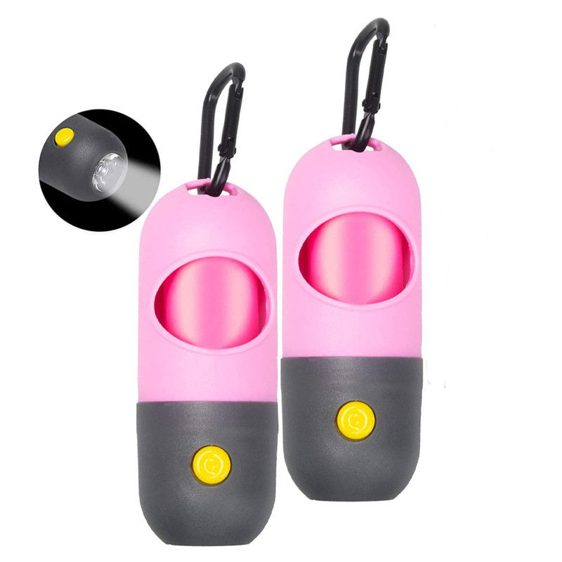 Đèn pin LED Puppy Poop Túi đựng phân phối PE với 15 túi chất thải chống rò rỉ