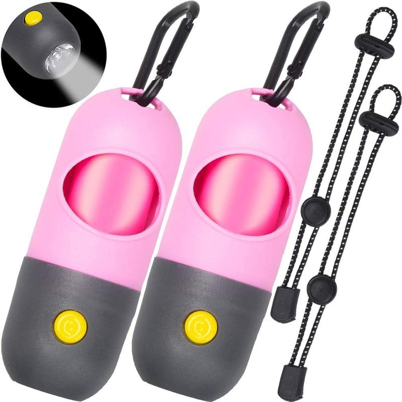 Đèn pin LED Puppy Poop Túi đựng phân phối PE với 15 túi chất thải chống rò rỉ