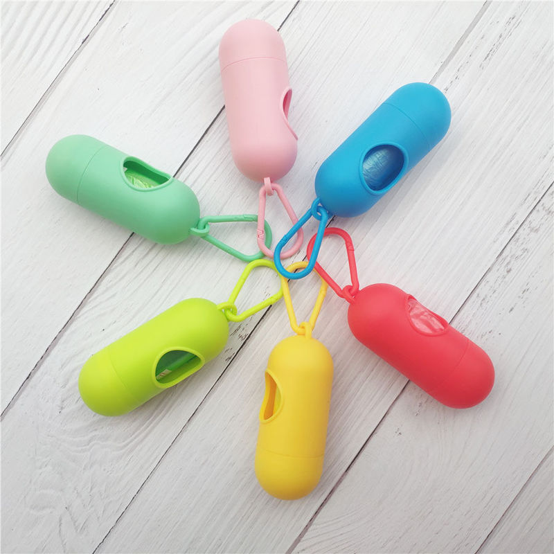 Chó silicone di động ngoài trời Túi đựng phân