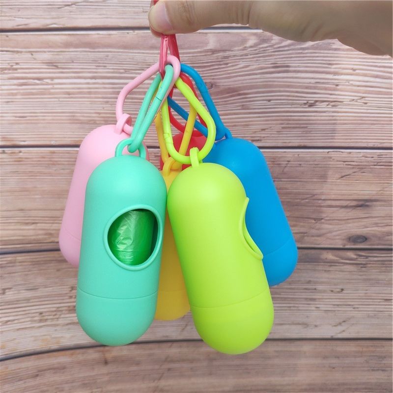 Chó silicone di động ngoài trời Túi đựng phân