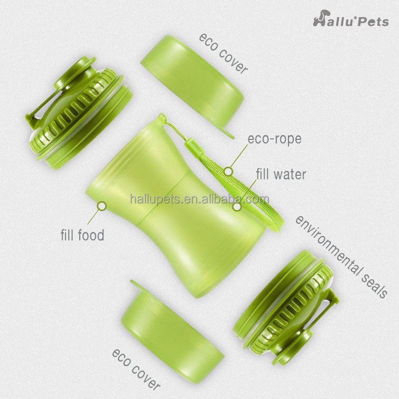 PP 2 trong 1 Bình sữa chống rò rỉ cho vật nuôi Chó mèo Chim