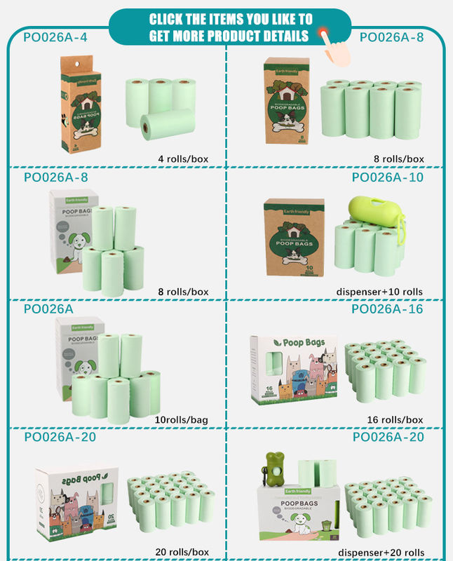 Máy phân phối túi đựng phân chó mèo 100% có thể phân hủy sinh học