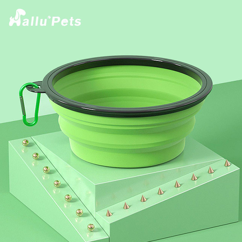 TPE ABS Carabiner Dog Water Bowl Dog Feeder Có thể gập lại cho vật nuôi