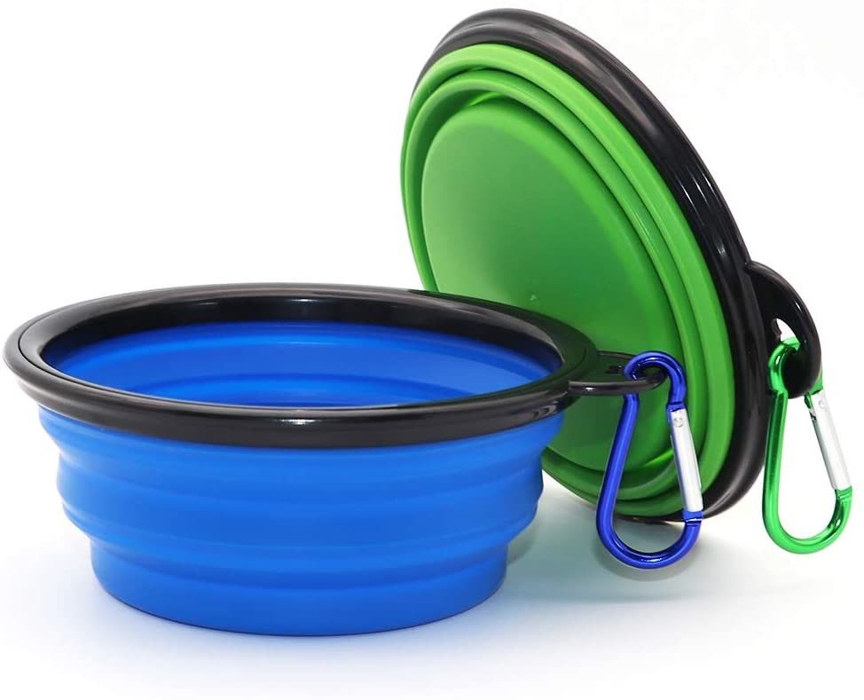 TPE ABS Carabiner Dog Water Bowl Dog Feeder Có thể gập lại cho vật nuôi