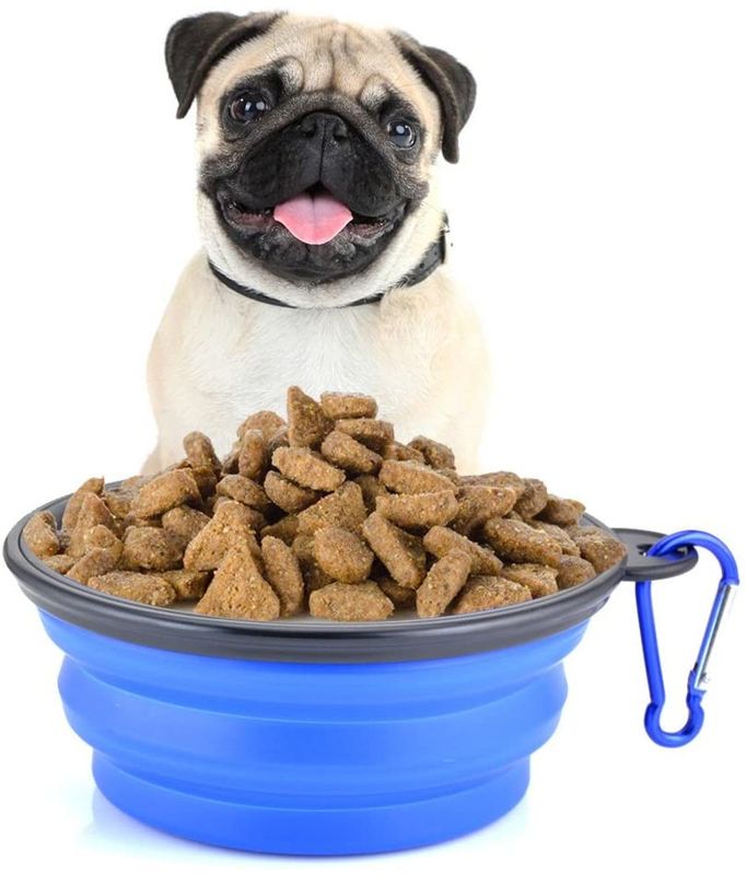 TPE ABS Carabiner Dog Water Bowl Dog Feeder Có thể gập lại cho vật nuôi