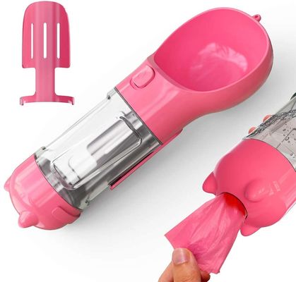 300ML Du lịch 2 trong 1 Bình đựng nước cho chó Di động với nút khóa